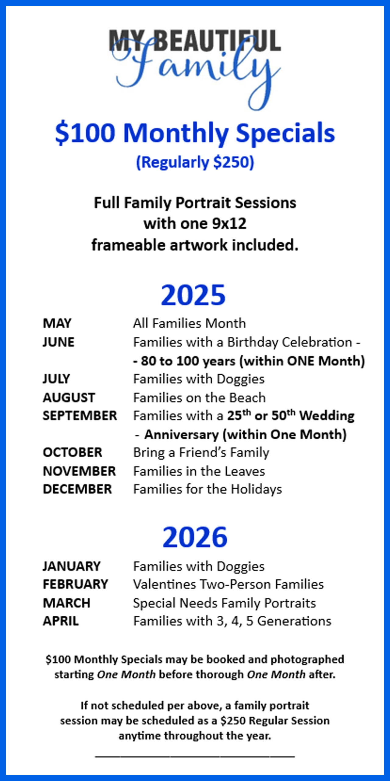 May 2025 Specials May 2025 Specials